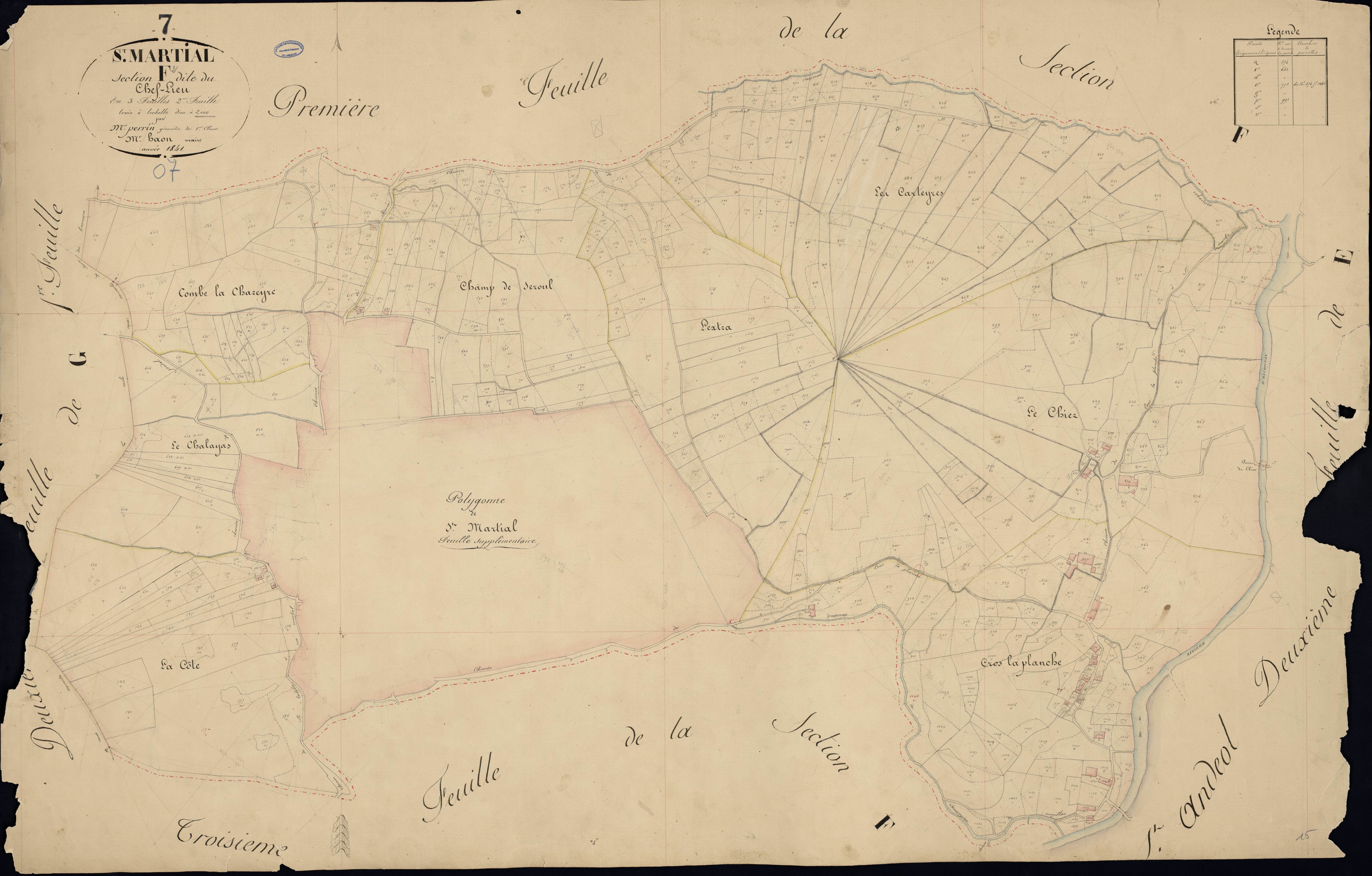 Saint-Martial - Section F - Feuillet 2