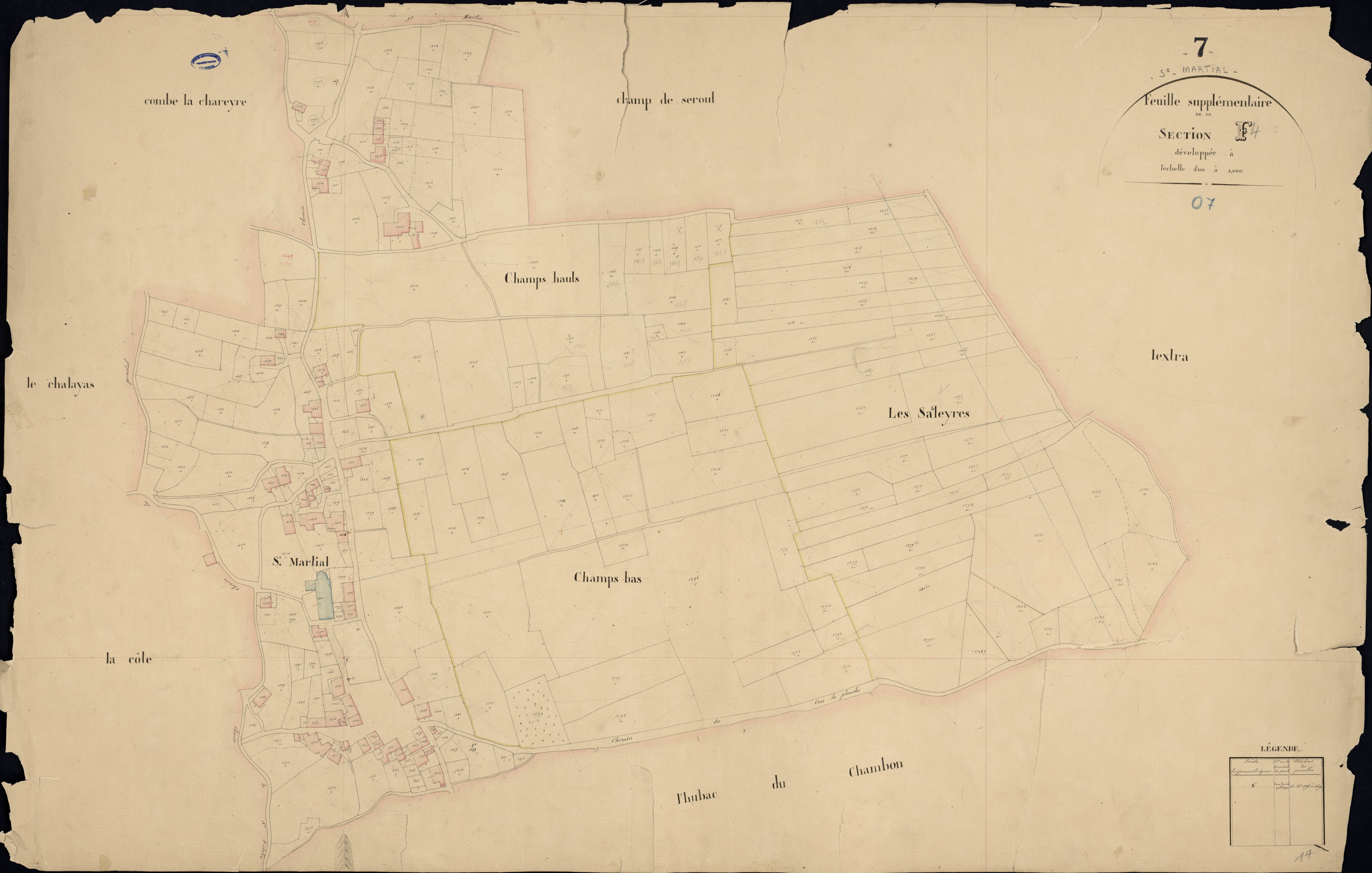 Saint-Martial - Section F - Feuillet 4