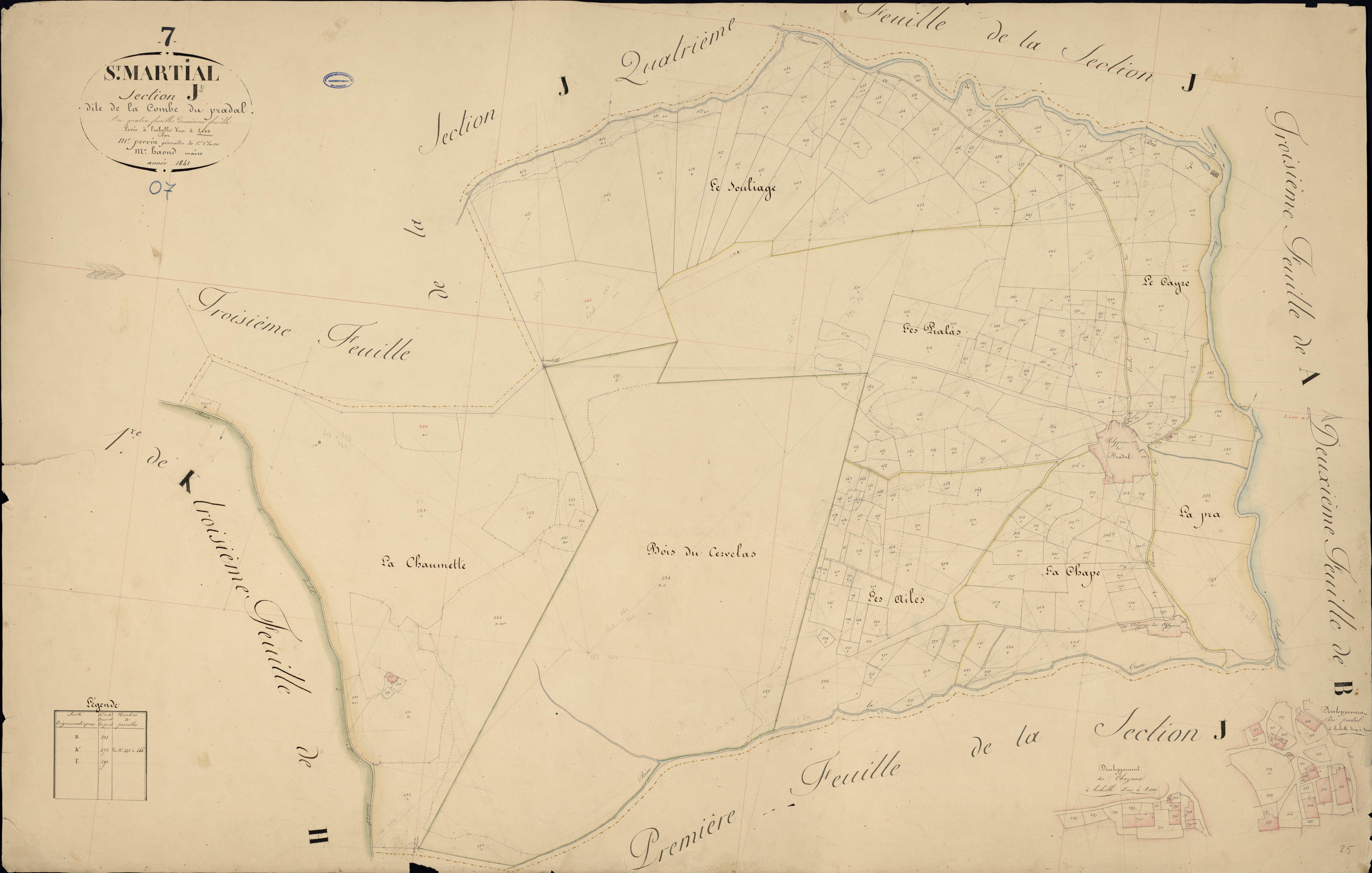 Saint-Martial - Section J - Feuillet 2