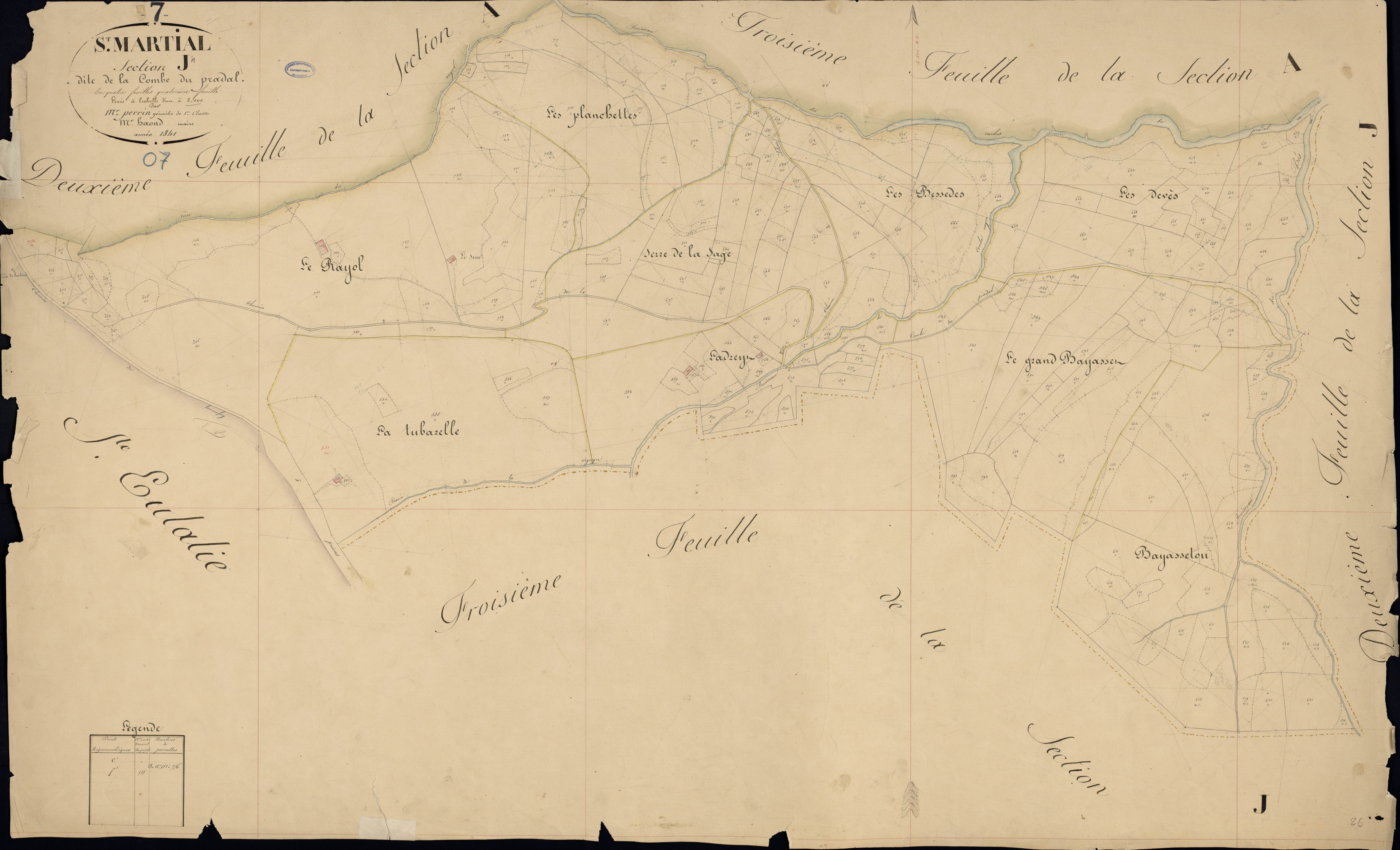 Saint-Martial - Section J - Feuillet 4