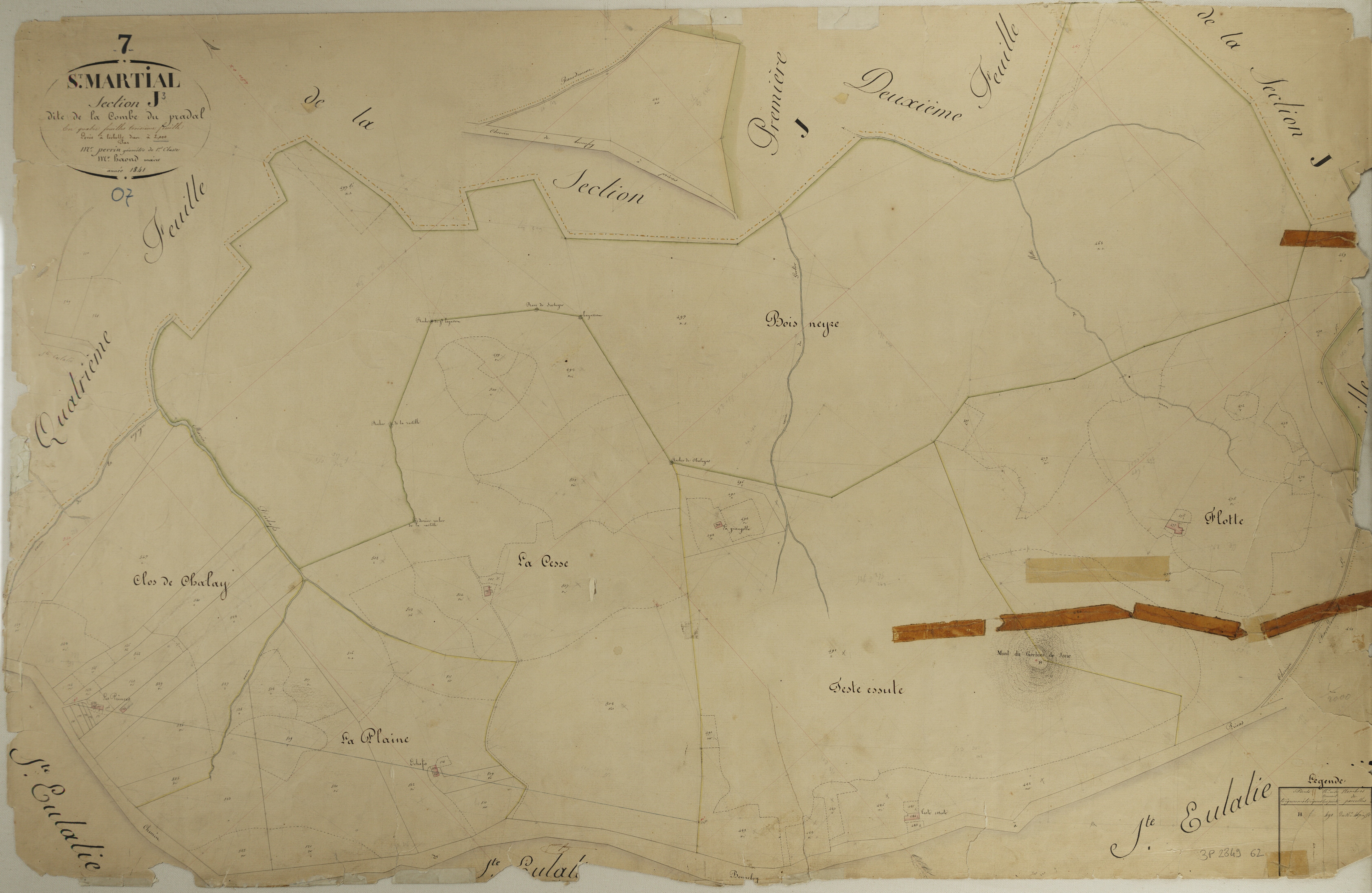 Saint-Martial - Section J - Feuillet 3