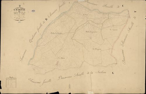 Saint-Martial - Section G - Feuillet 1