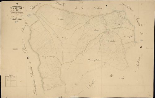Saint-Martial - Section G - Feuillet 3