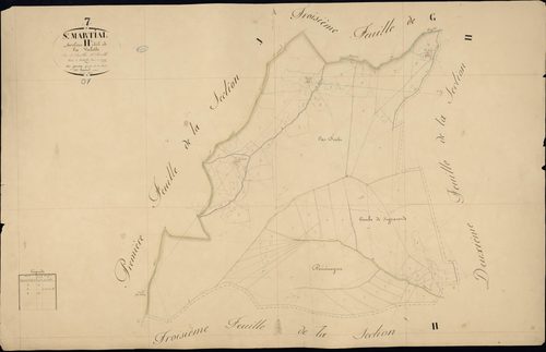 Saint-Martial - Section H - Feuillet 1
