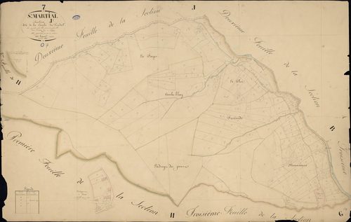 Saint-Martial - Section J - Feuillet 1