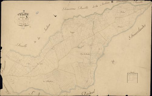 Saint-Martial - Section K - Feuillet 2