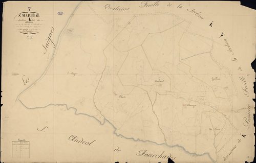 Saint-Martial - Section K - Feuillet 3