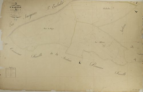 Saint-Martial - Section K - Feuillet 4