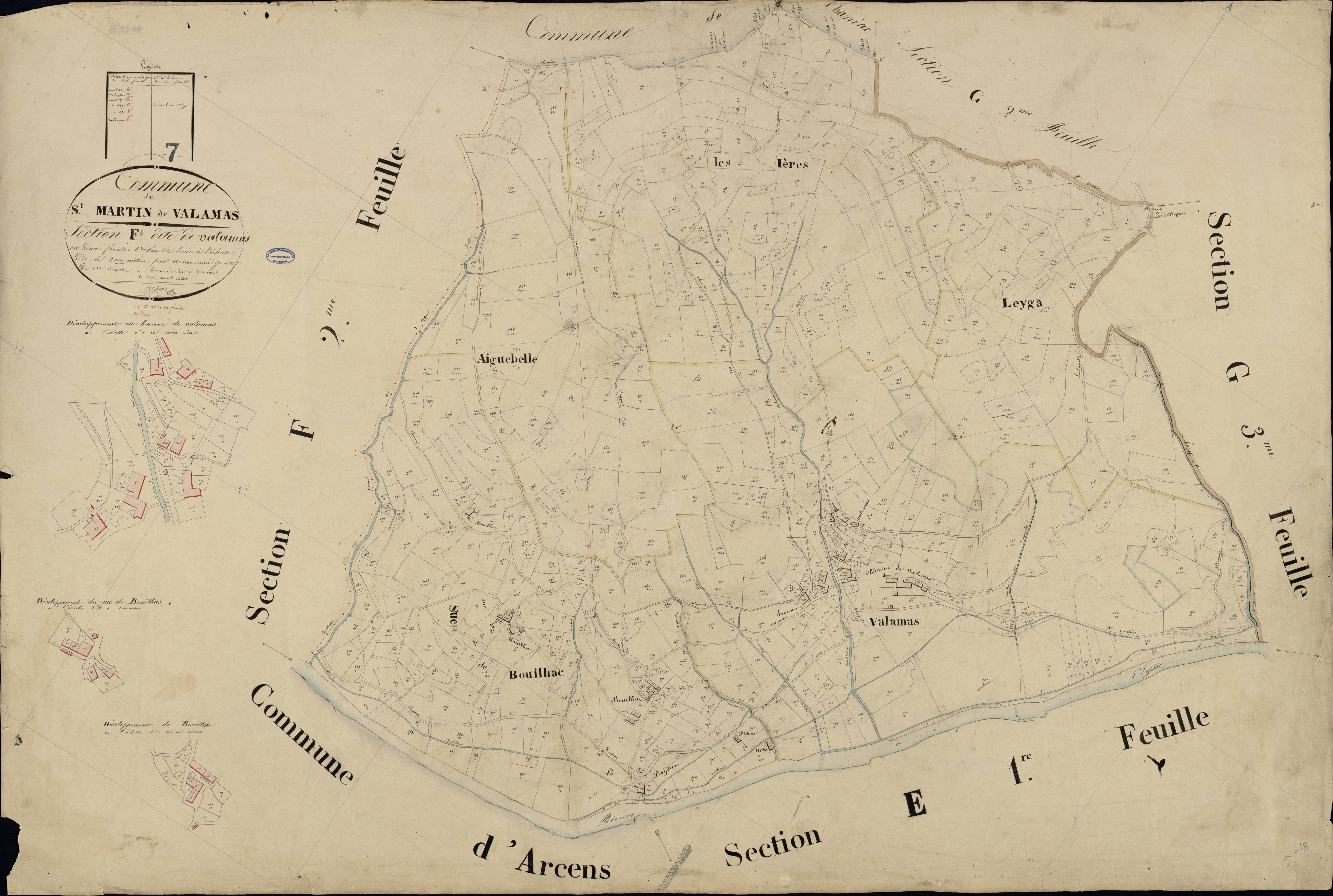 Saint-Martin-de-Valamas - Section F - Feuillet 1