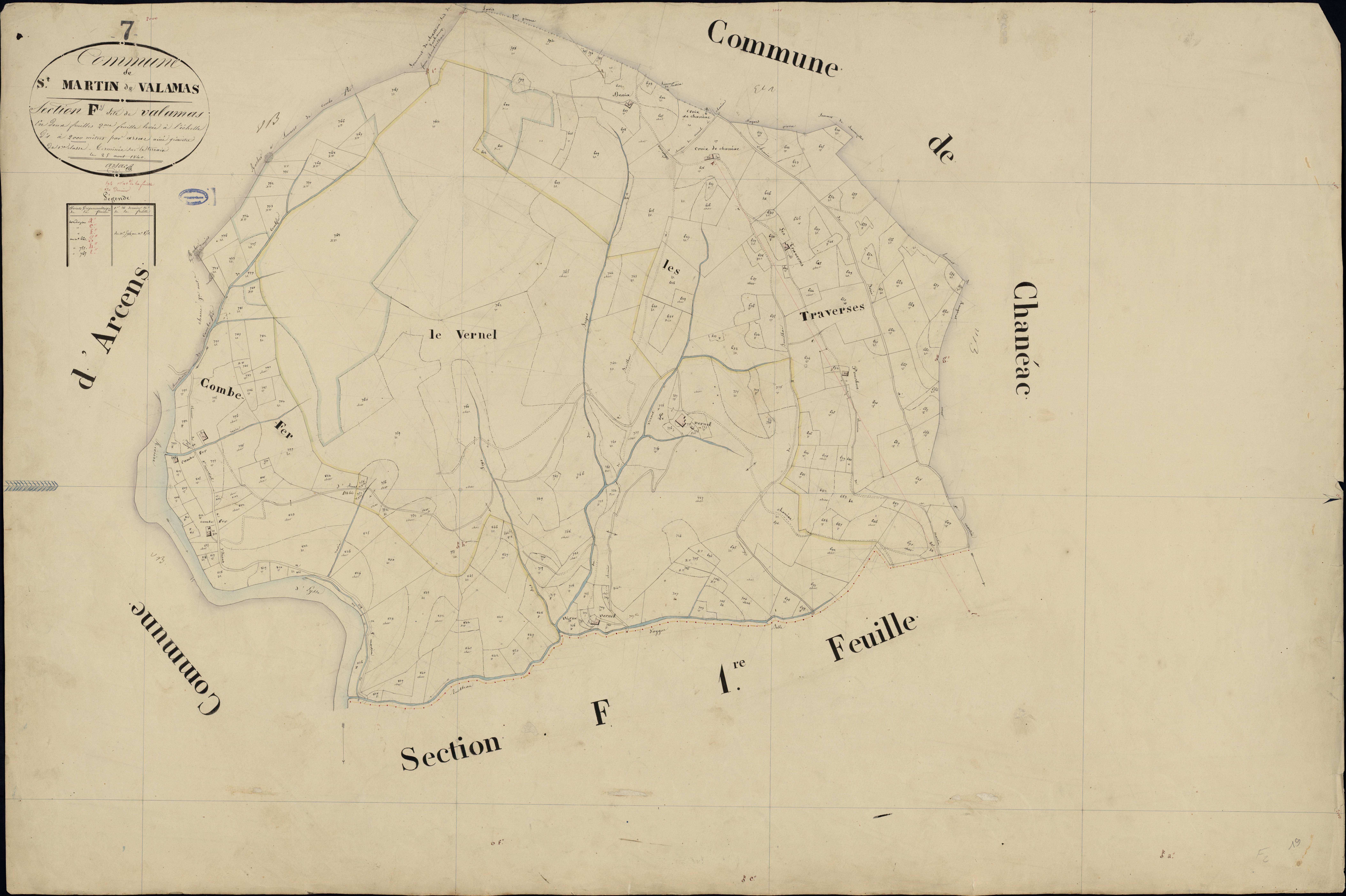 Saint-Martin-de-Valamas - Section F - Feuillet 2