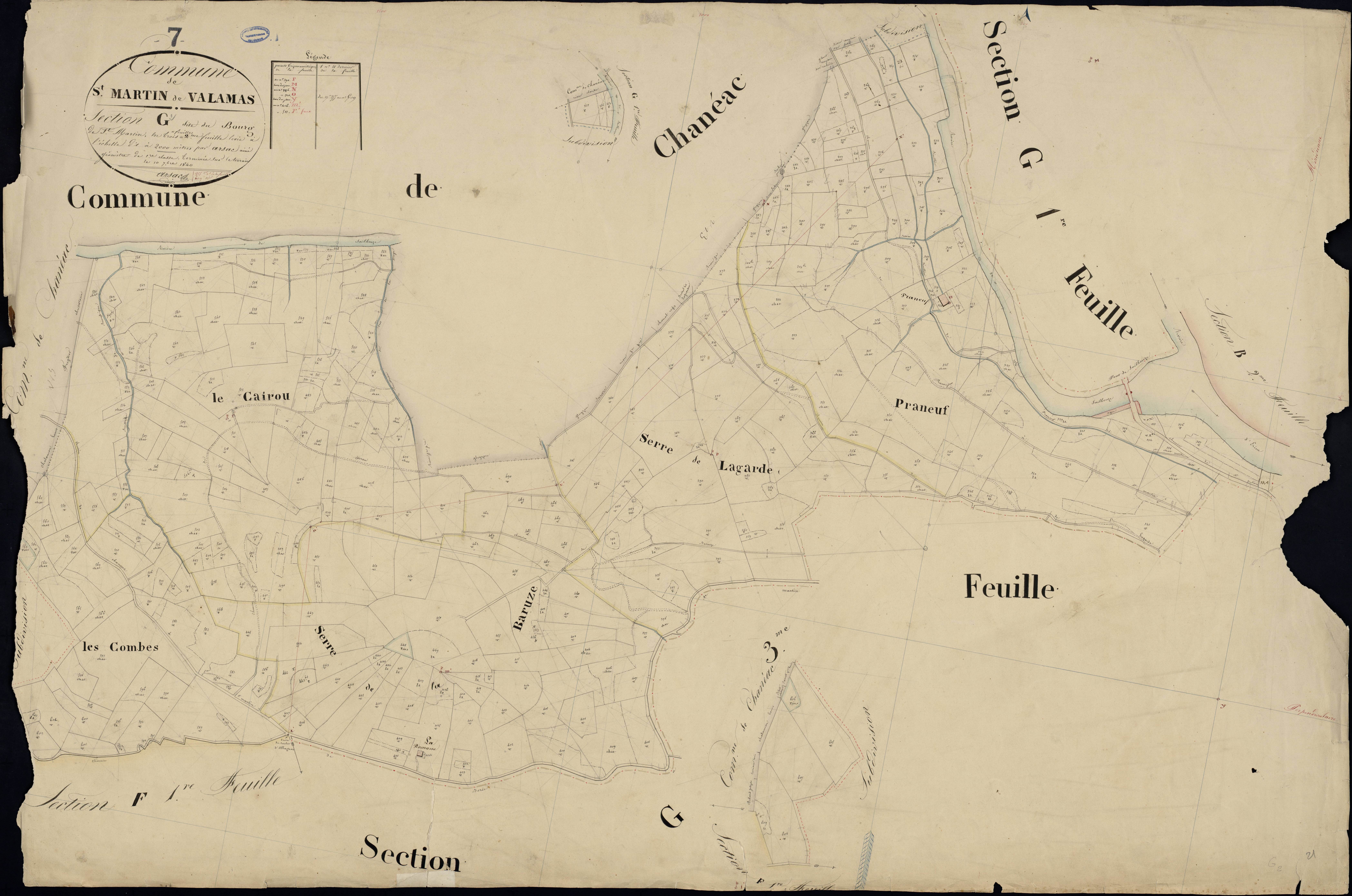 Saint-Martin-de-Valamas - Section G - Feuillet 2