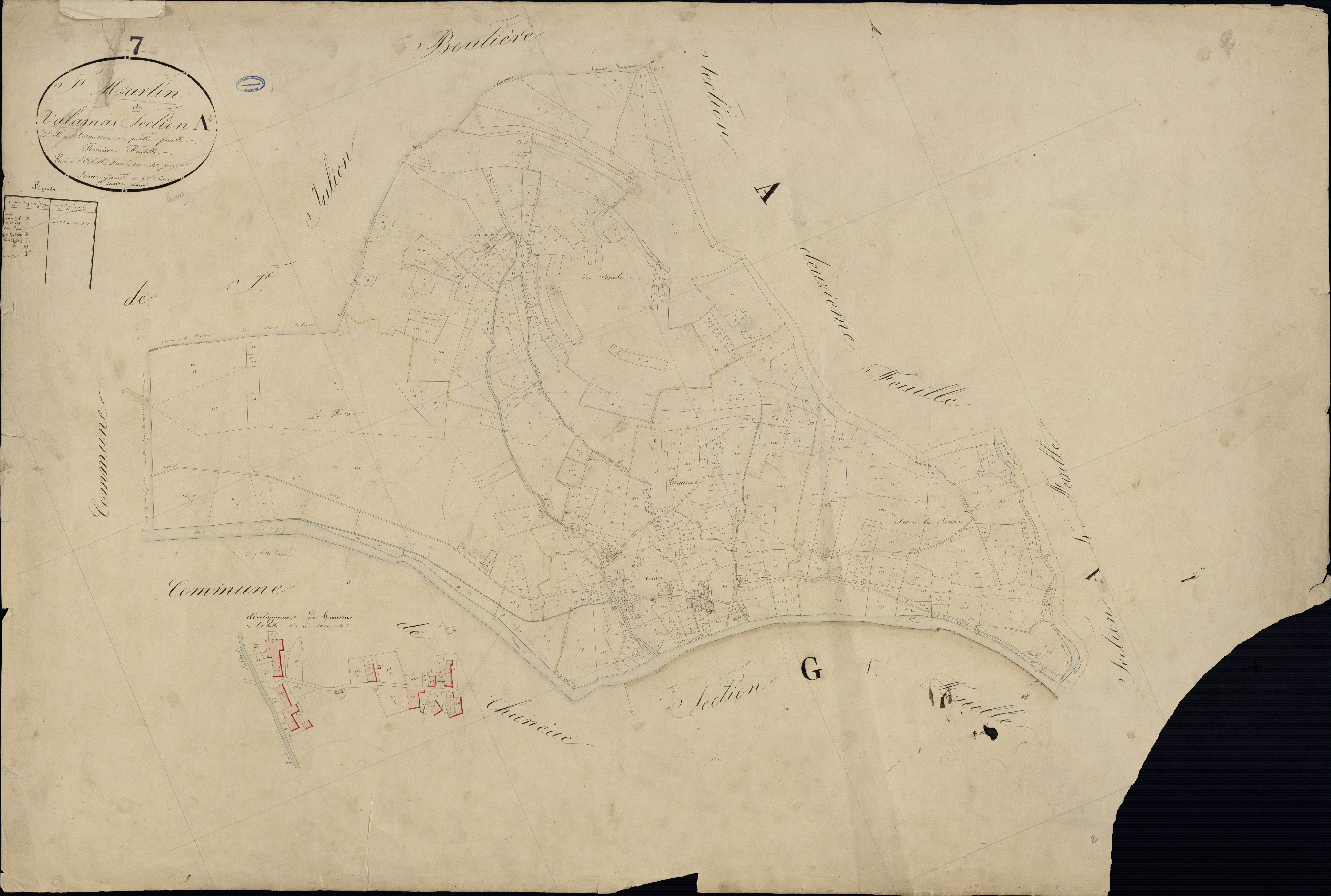 Saint-Martin-de-Valamas - Section A - Feuillet 1