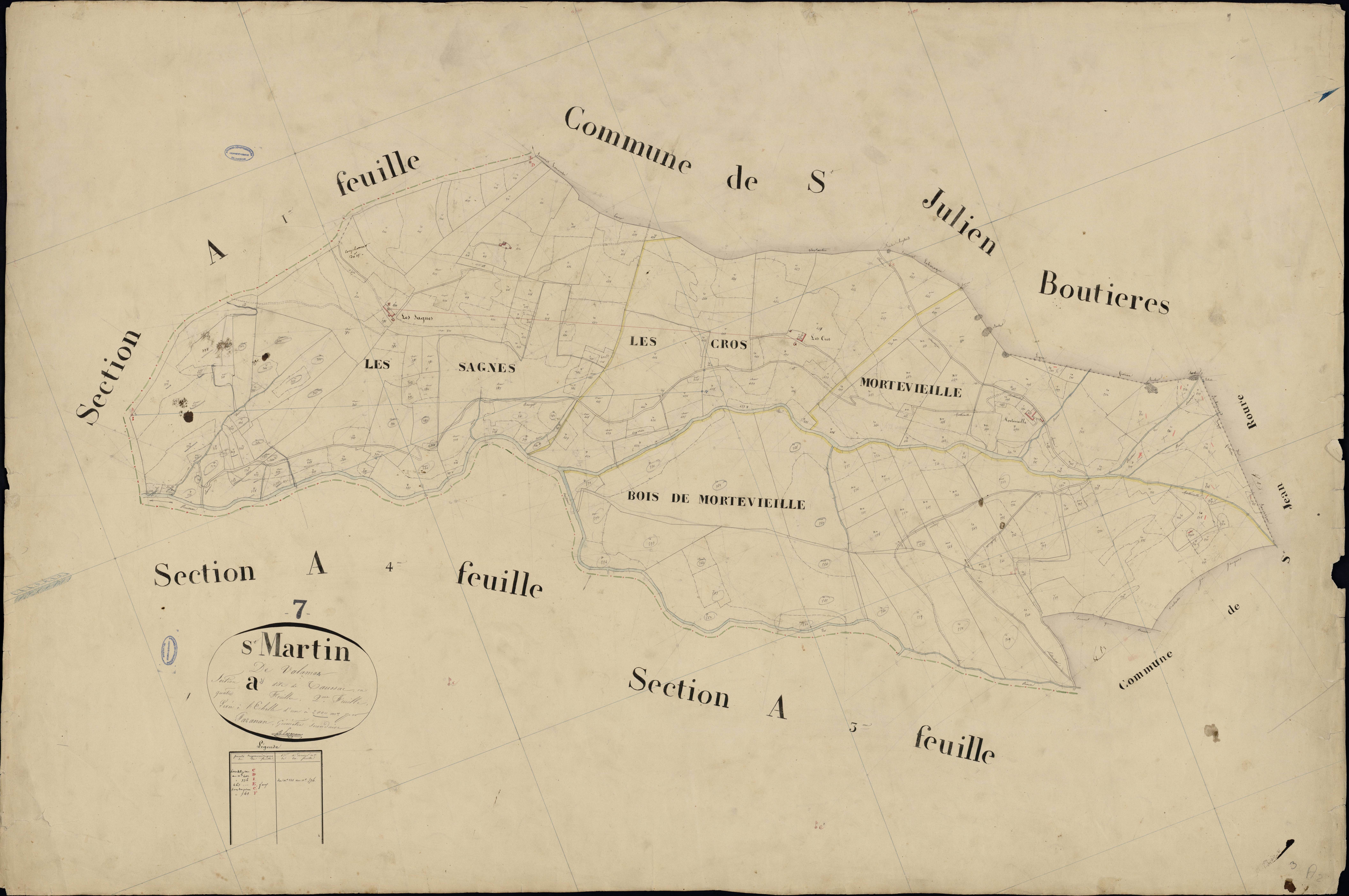 Saint-Martin-de-Valamas - Section A - Feuillet 2