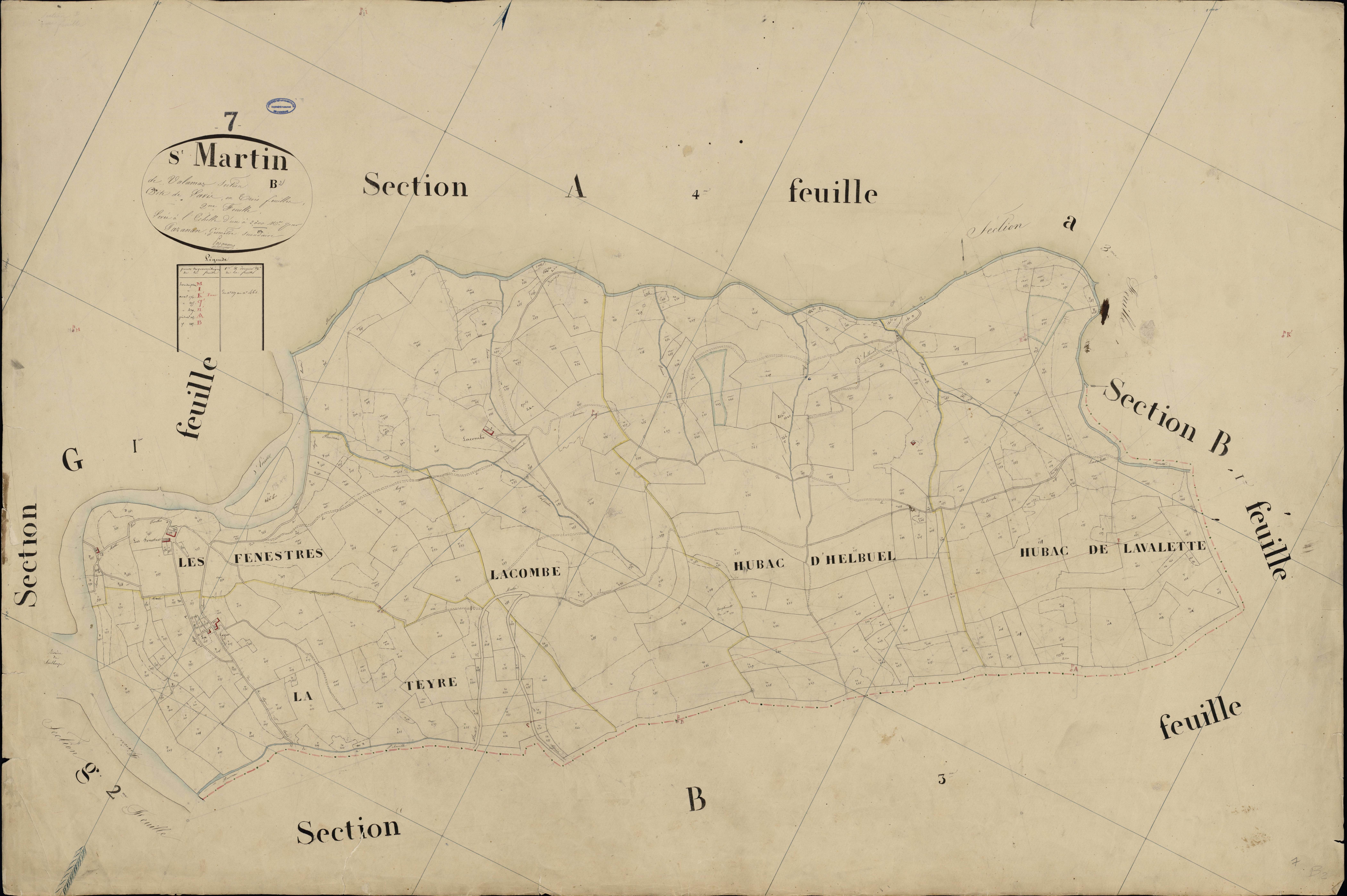 Saint-Martin-de-Valamas - Section B - Feuillet 2
