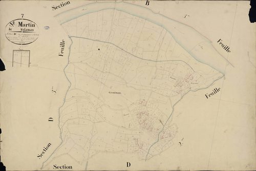 Saint-Martin-de-Valamas - Section D - Feuillet 1