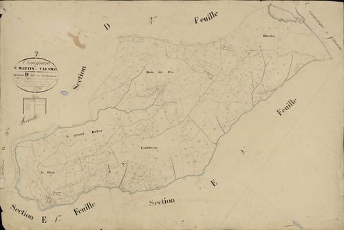 Saint-Martin-de-Valamas - Section D - Feuillet 4