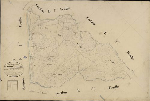 Saint-Martin-de-Valamas - Section E - Feuillet 1