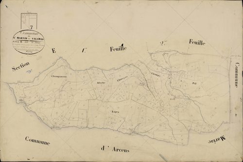 Saint-Martin-de-Valamas - Section E - Feuillet 3