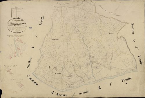 Saint-Martin-de-Valamas - Section F - Feuillet 1
