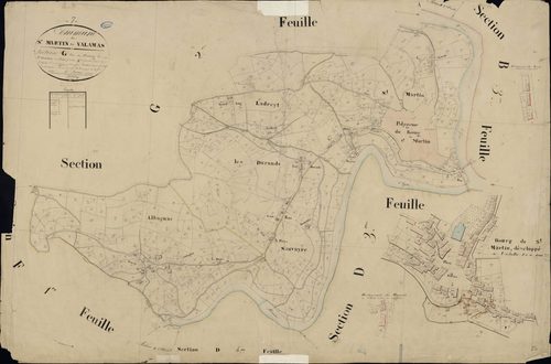 Saint-Martin-de-Valamas - Section G - Feuillet 3