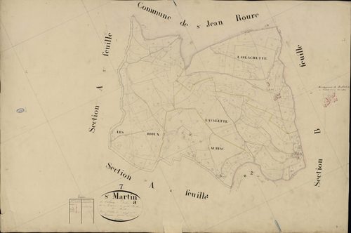 Saint-Martin-de-Valamas - Section A - Feuillet 3