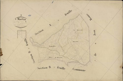 Saint-Martin-de-Valamas - Section B - Feuillet 1