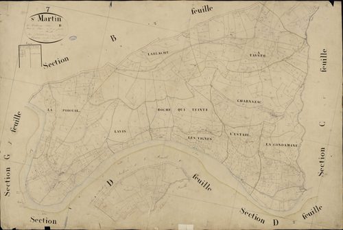 Saint-Martin-de-Valamas - Section B - Feuillet 3