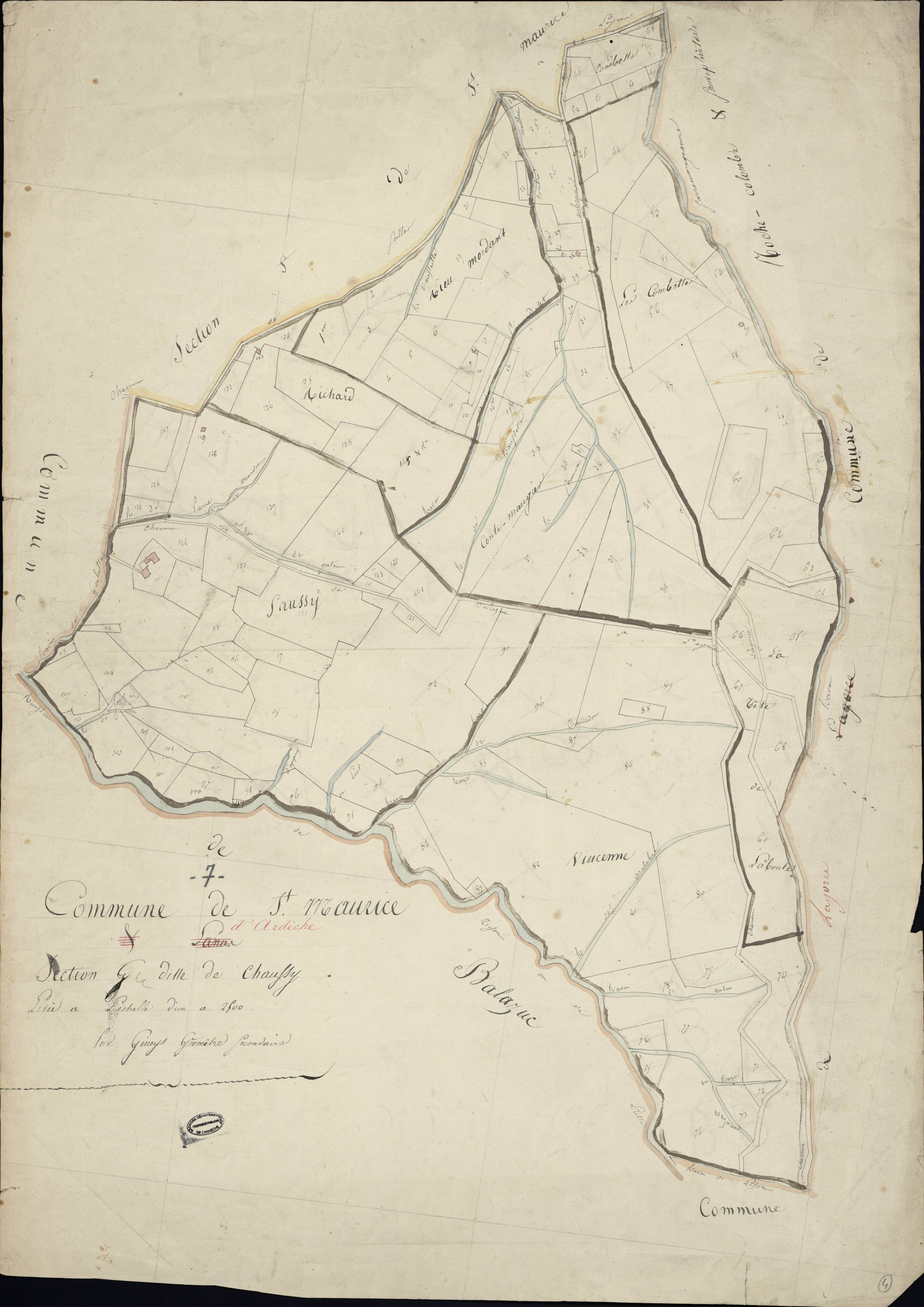 Saint-Maurice-d'Ardèche - Section G