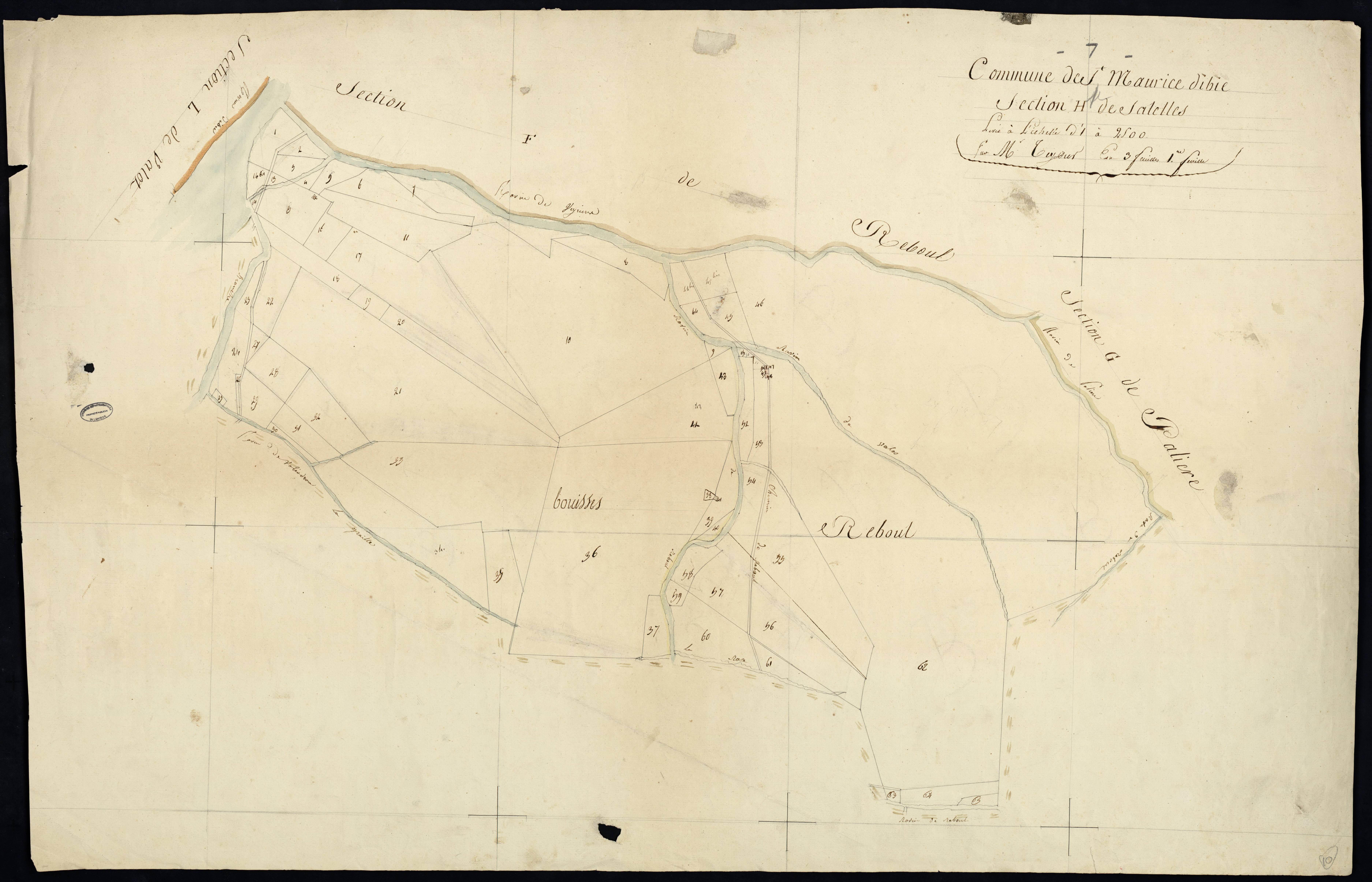 Saint-Maurice-d'Ibie - Section H - Feuillet 1