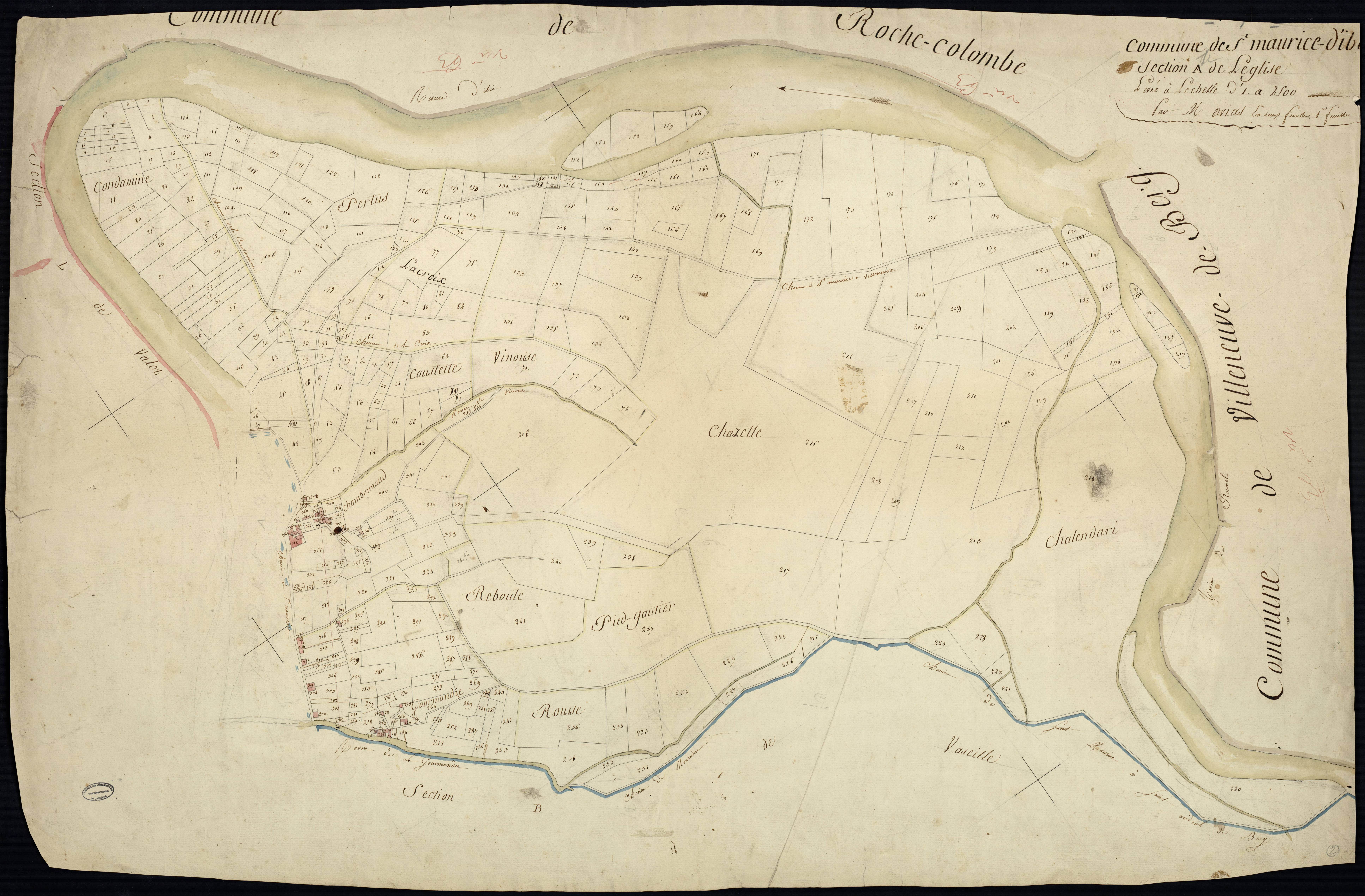 Saint-Maurice-d'Ibie - Section A - Feuillet 1