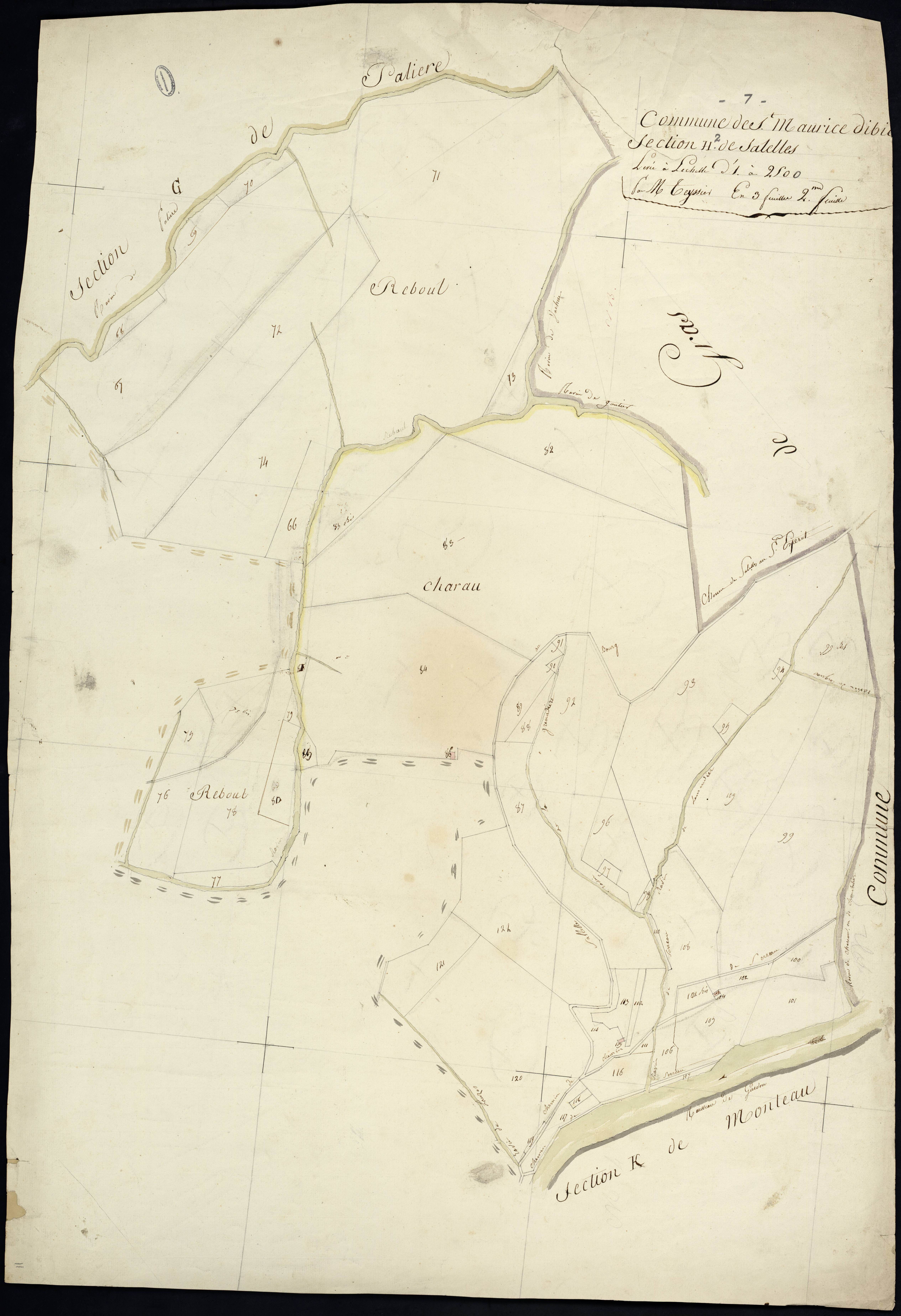 Saint-Maurice-d'Ibie - Section H - Feuillet 2