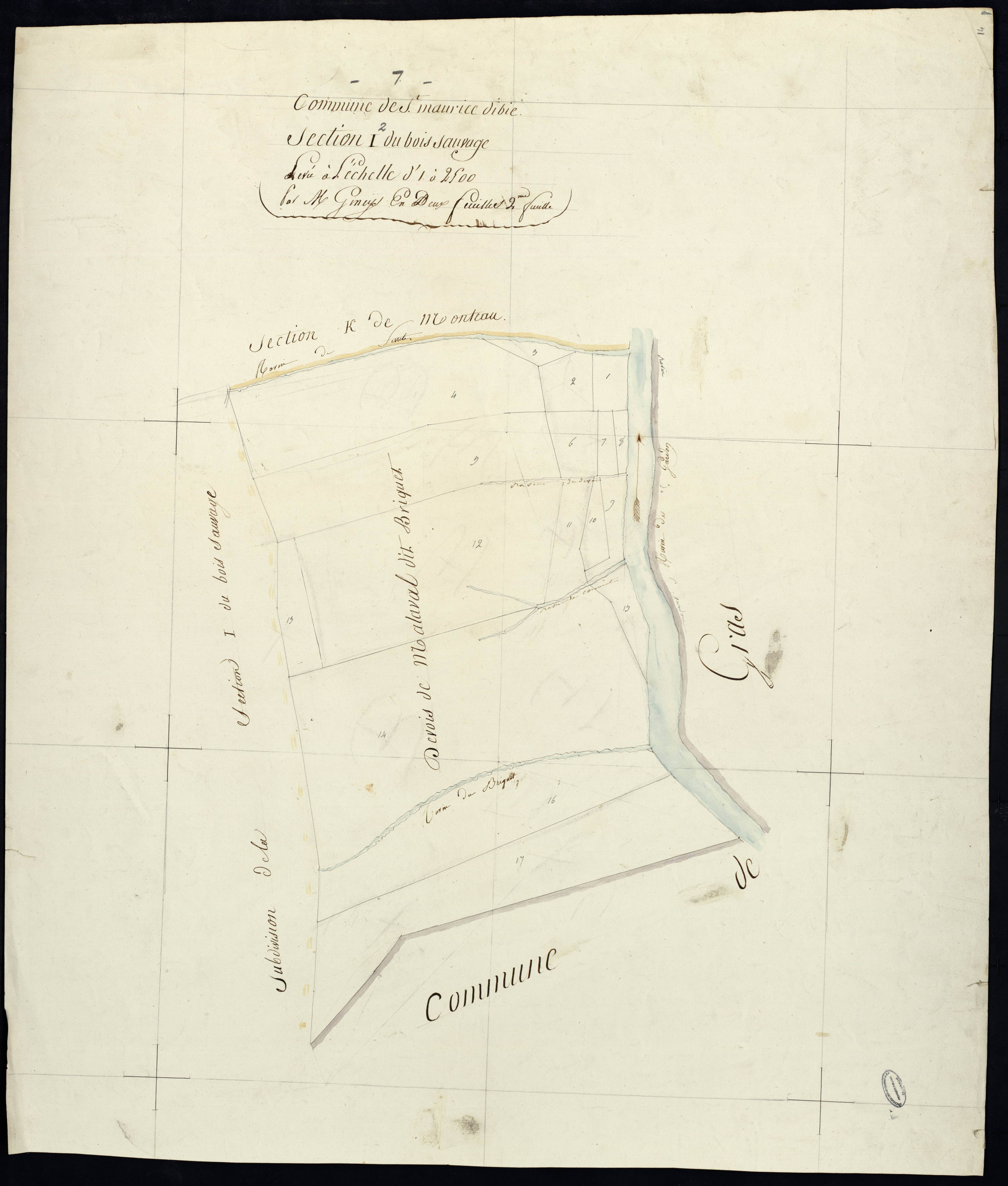 Saint-Maurice-d'Ibie - Section I - Feuillet 2