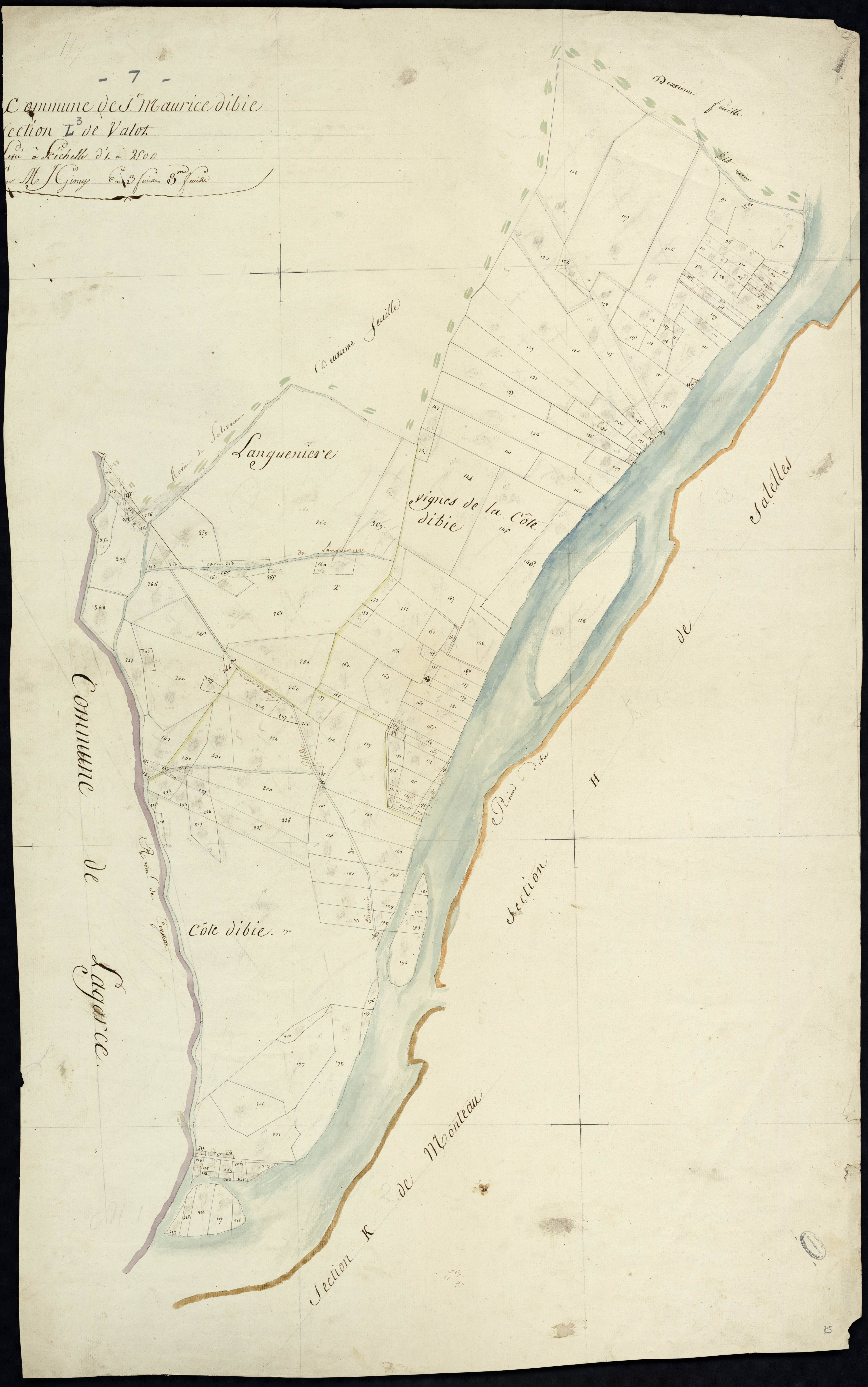 Saint-Maurice-d'Ibie - Section L - Feuillet 3