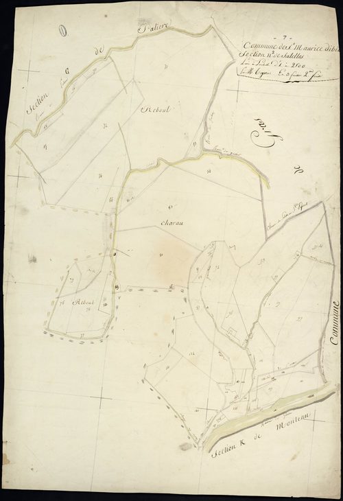 Saint-Maurice-d'Ibie - Section H - Feuillet 2