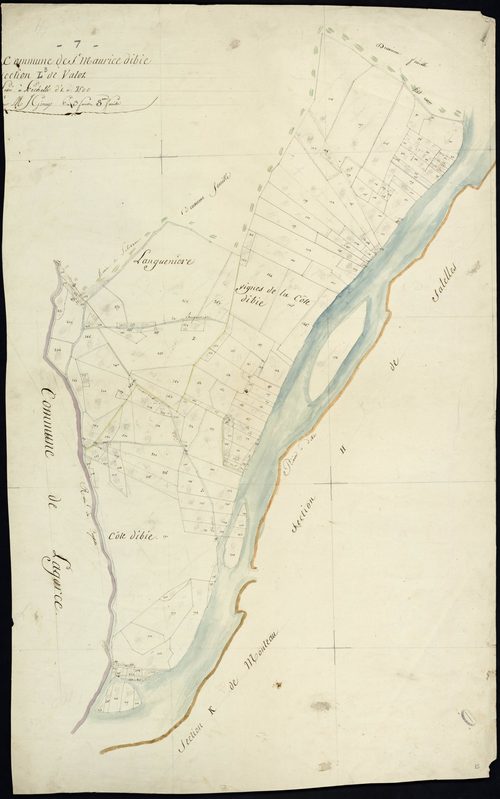 Saint-Maurice-d'Ibie - Section L - Feuillet 3