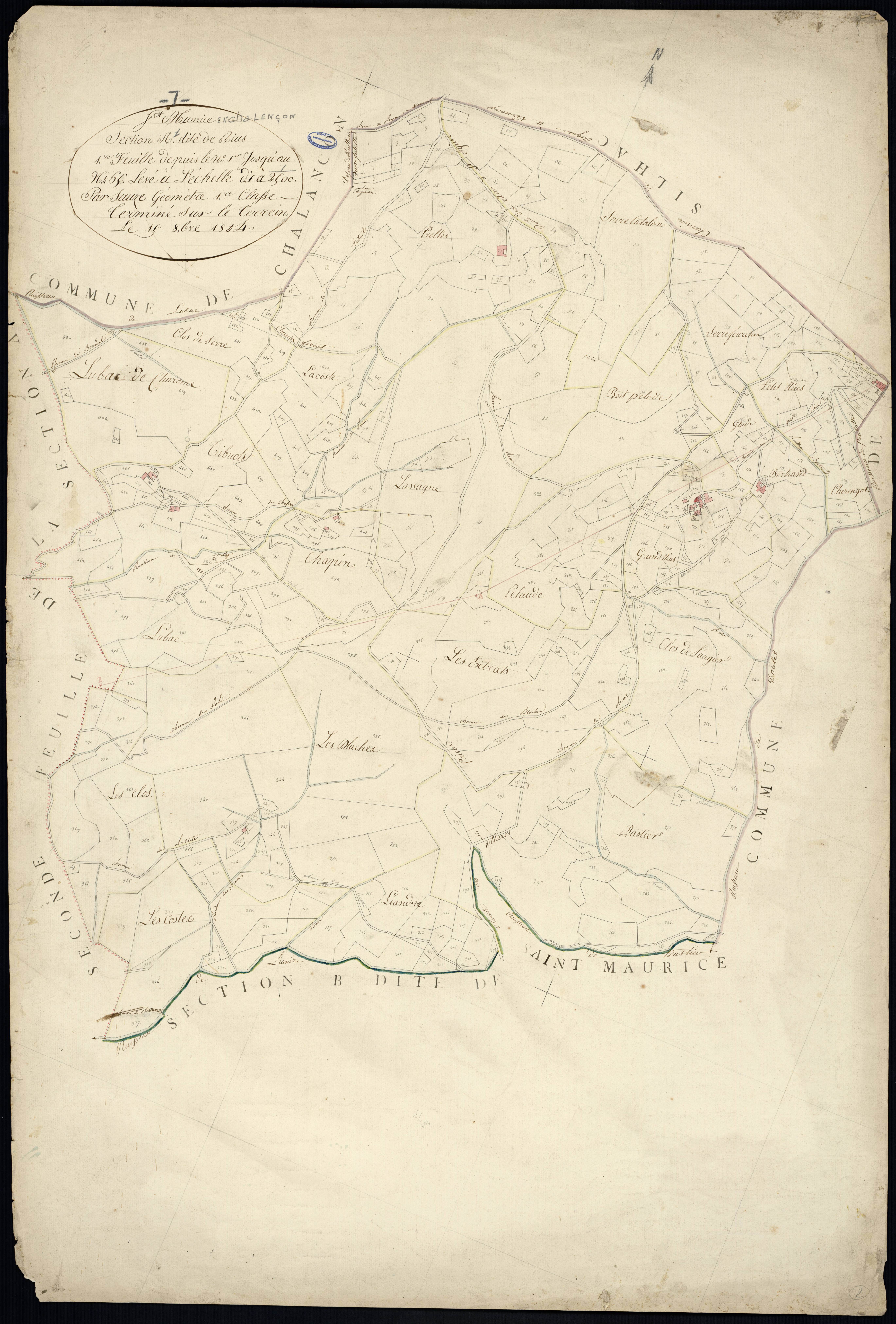 Saint-Maurice-en-Chalencon - Section A - Feuillet 1