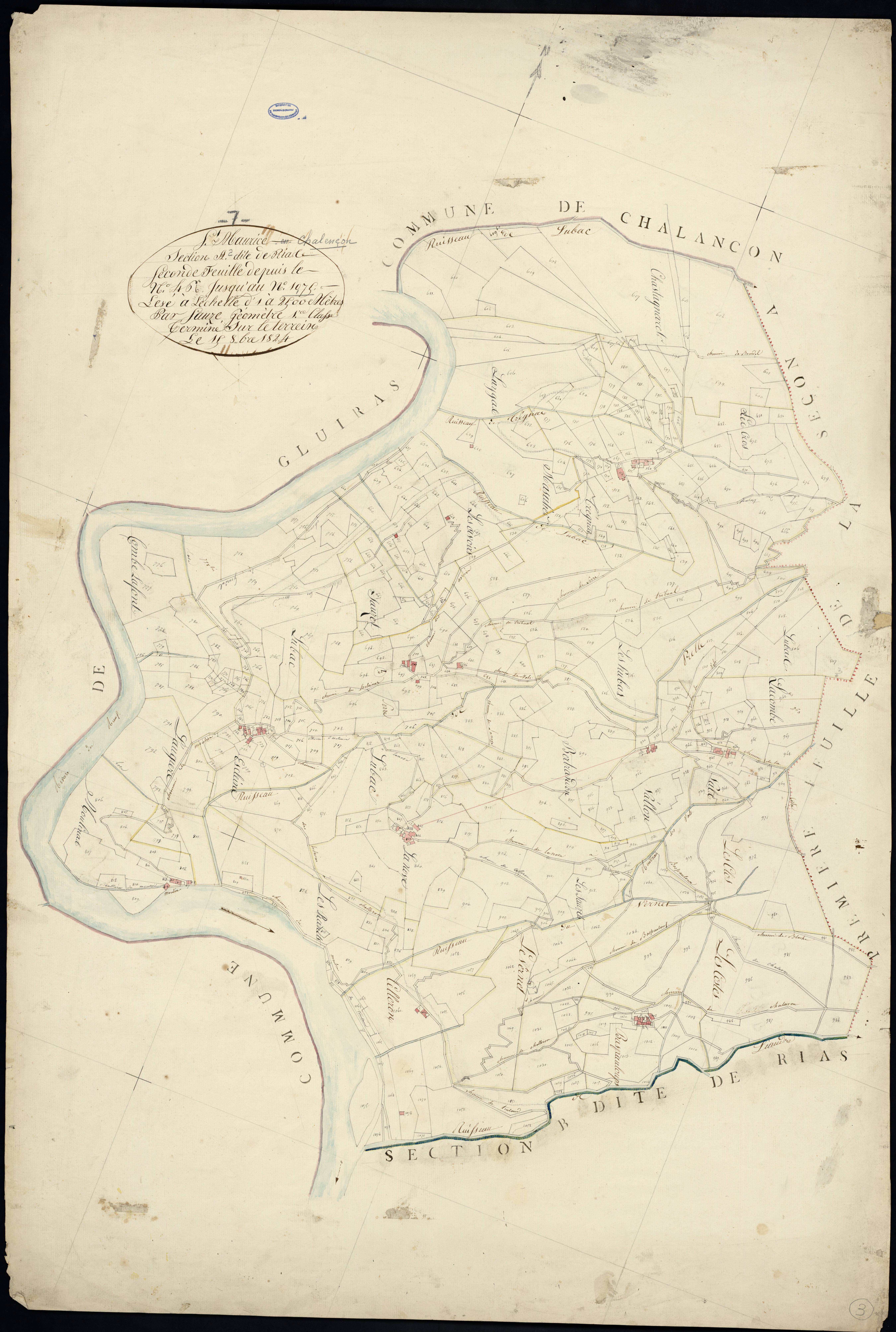 Saint-Maurice-en-Chalencon - Section A - Feuillet 2