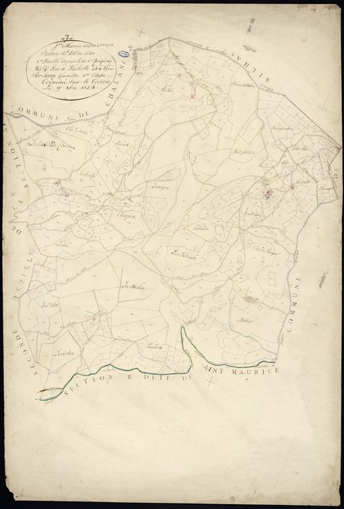 Saint-Maurice-en-Chalencon - Section A - Feuillet 1