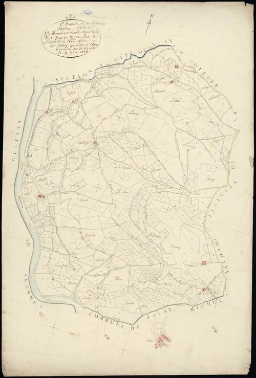 Saint-Maurice-en-Chalencon - Section B - Feuillet 1