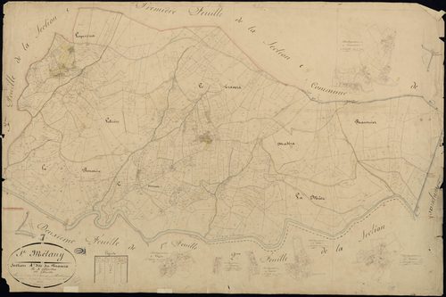 Saint-Mélany - Section A - Feuillet 1