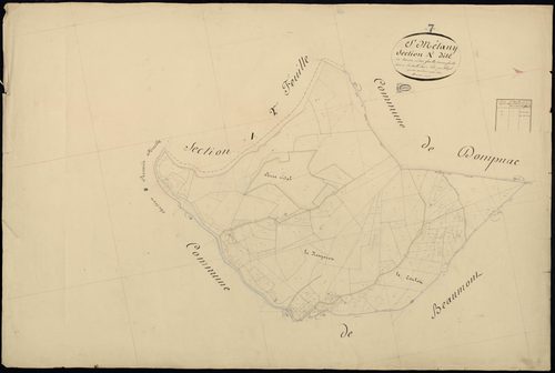 Saint-Mélany - Section A - Feuillet 3