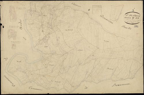 Saint-Mélany - Section B - Feuillet 3