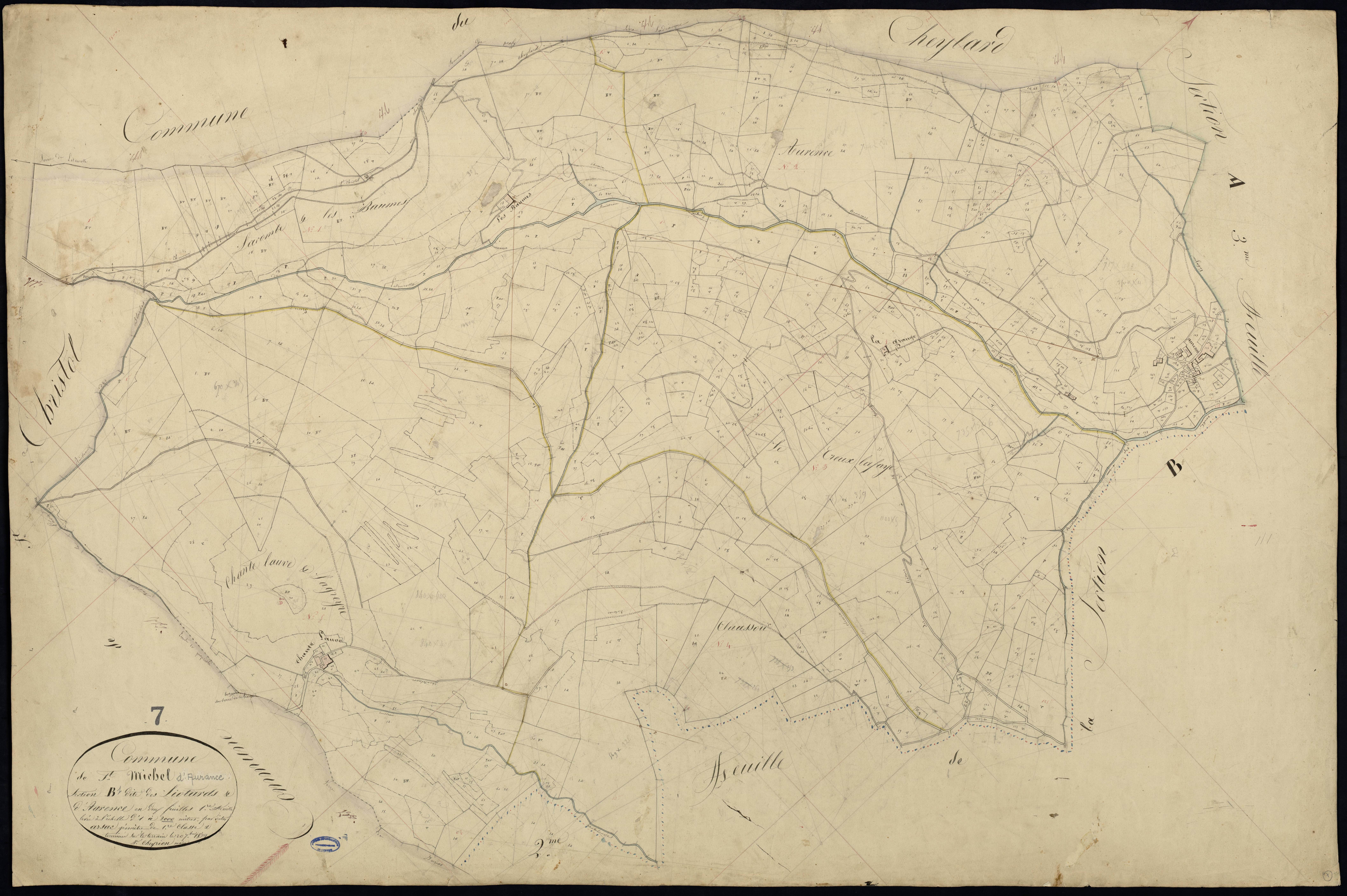 Saint-Michel-d'Aurance - Section B - Feuillet 1