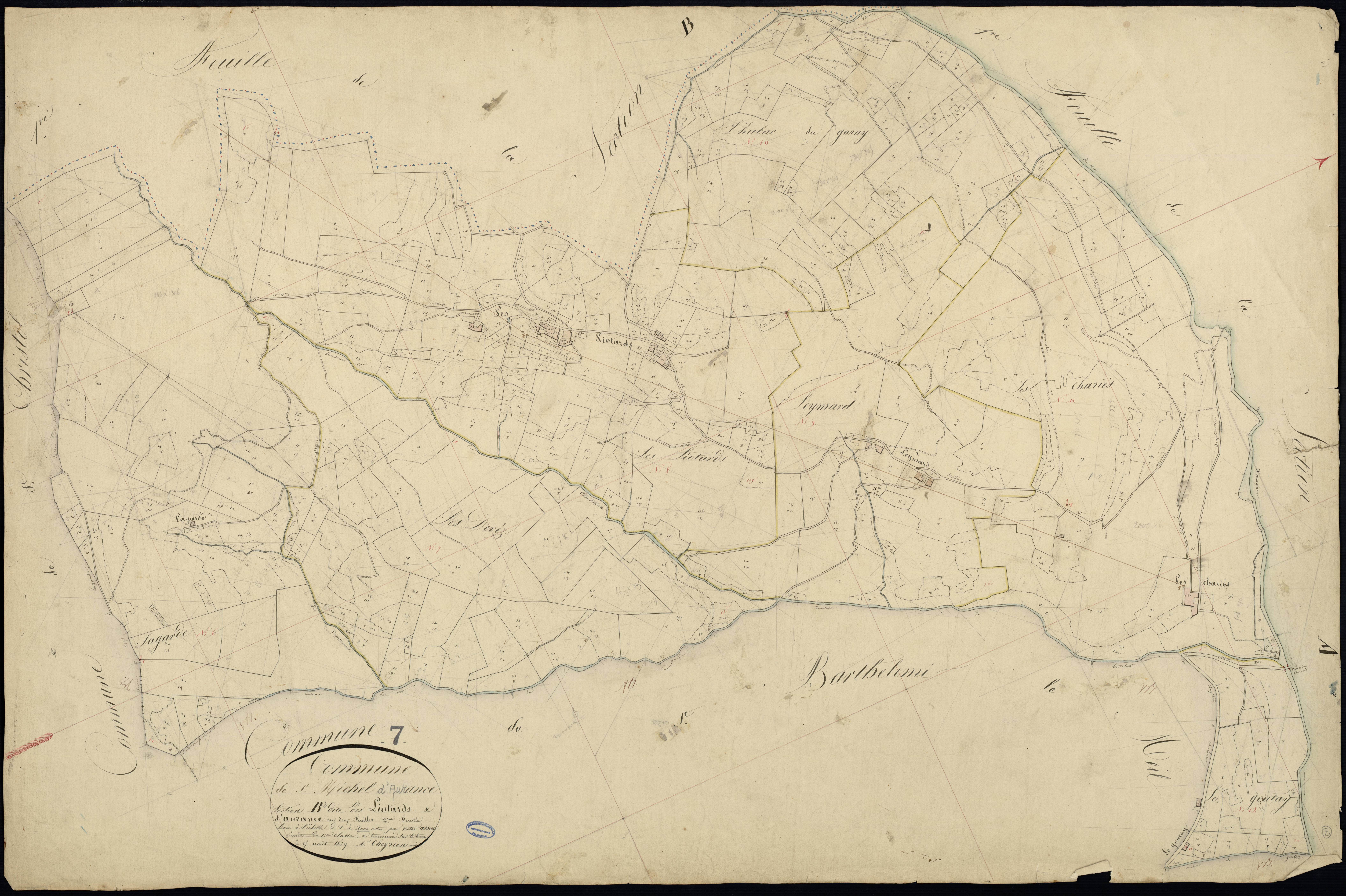 Saint-Michel-d'Aurance - Section B - Feuillet 2