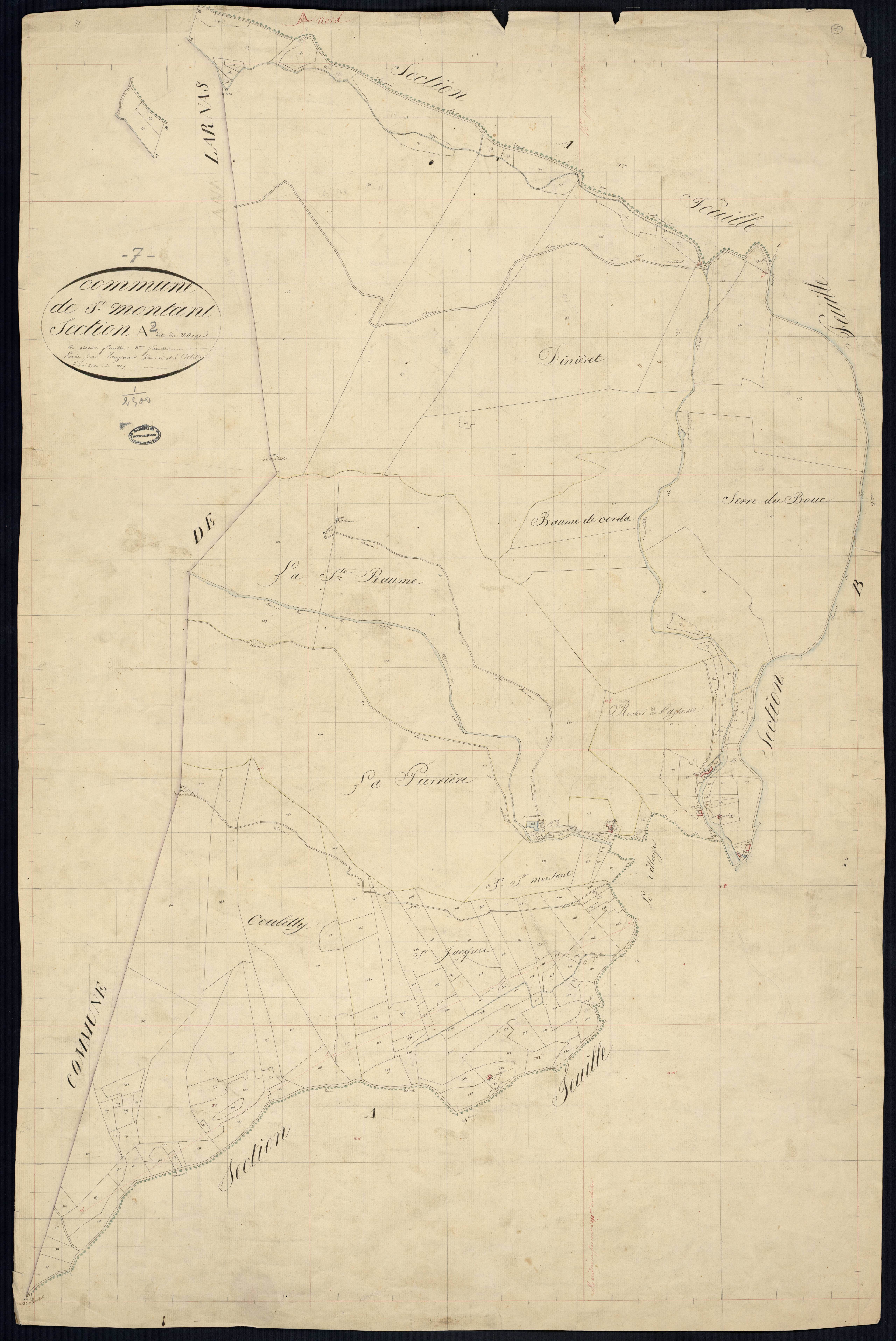 Saint-Montan - Section A - Feuillet 2