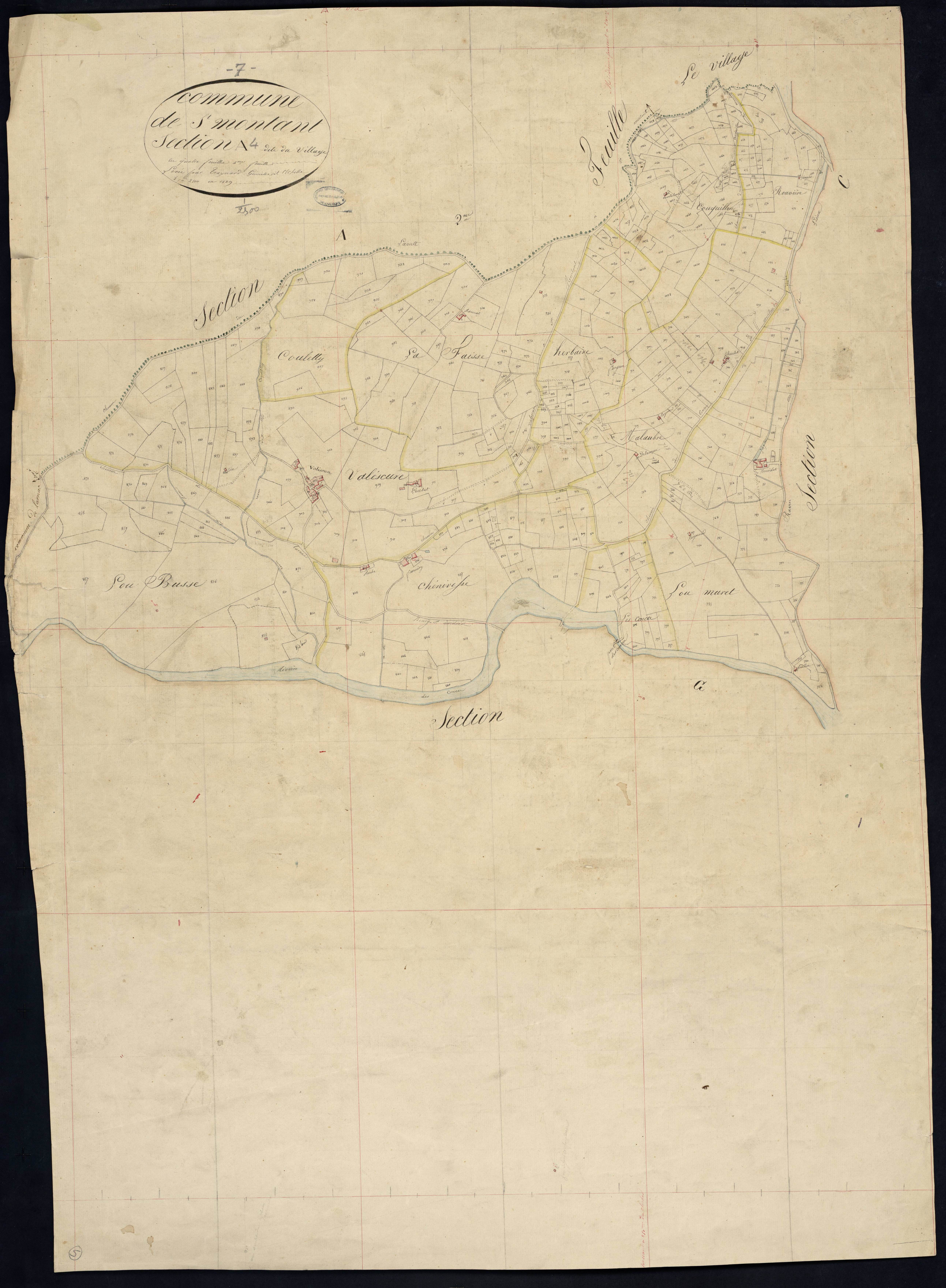 Saint-Montan - Section A - Feuillet 4