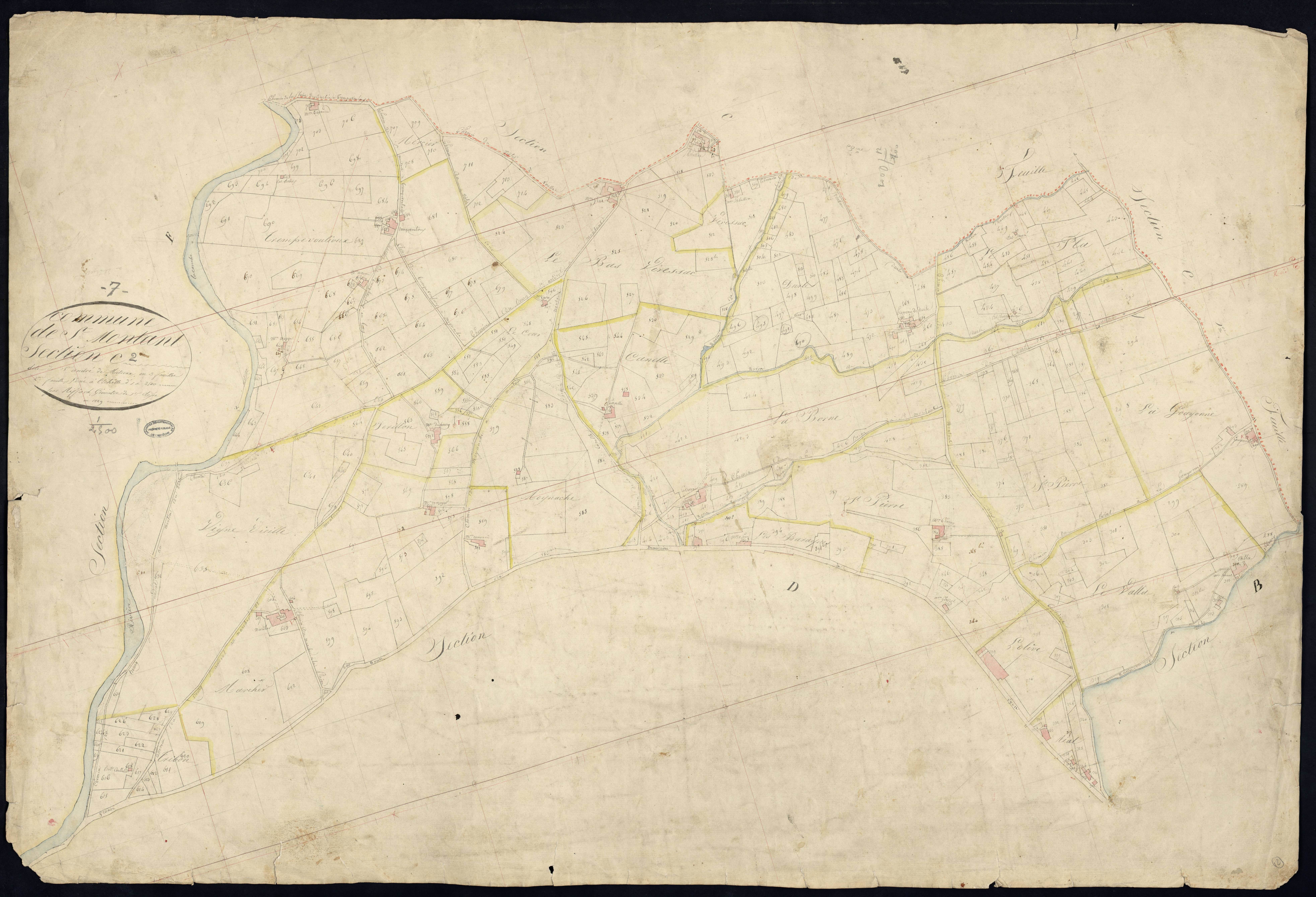 Saint-Montan - Section C - Feuillet 2
