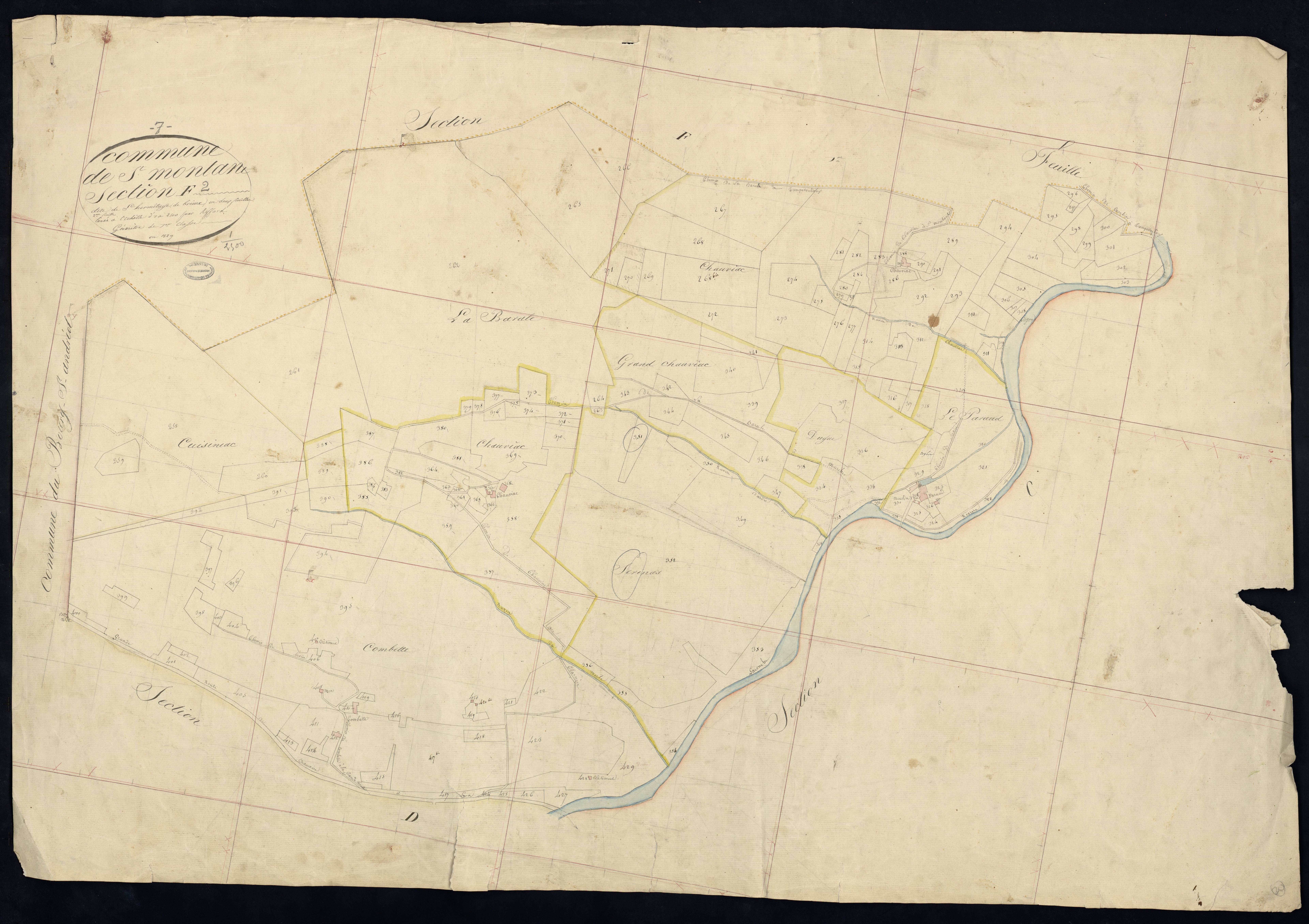 Saint-Montan - Section F - Feuillet 2