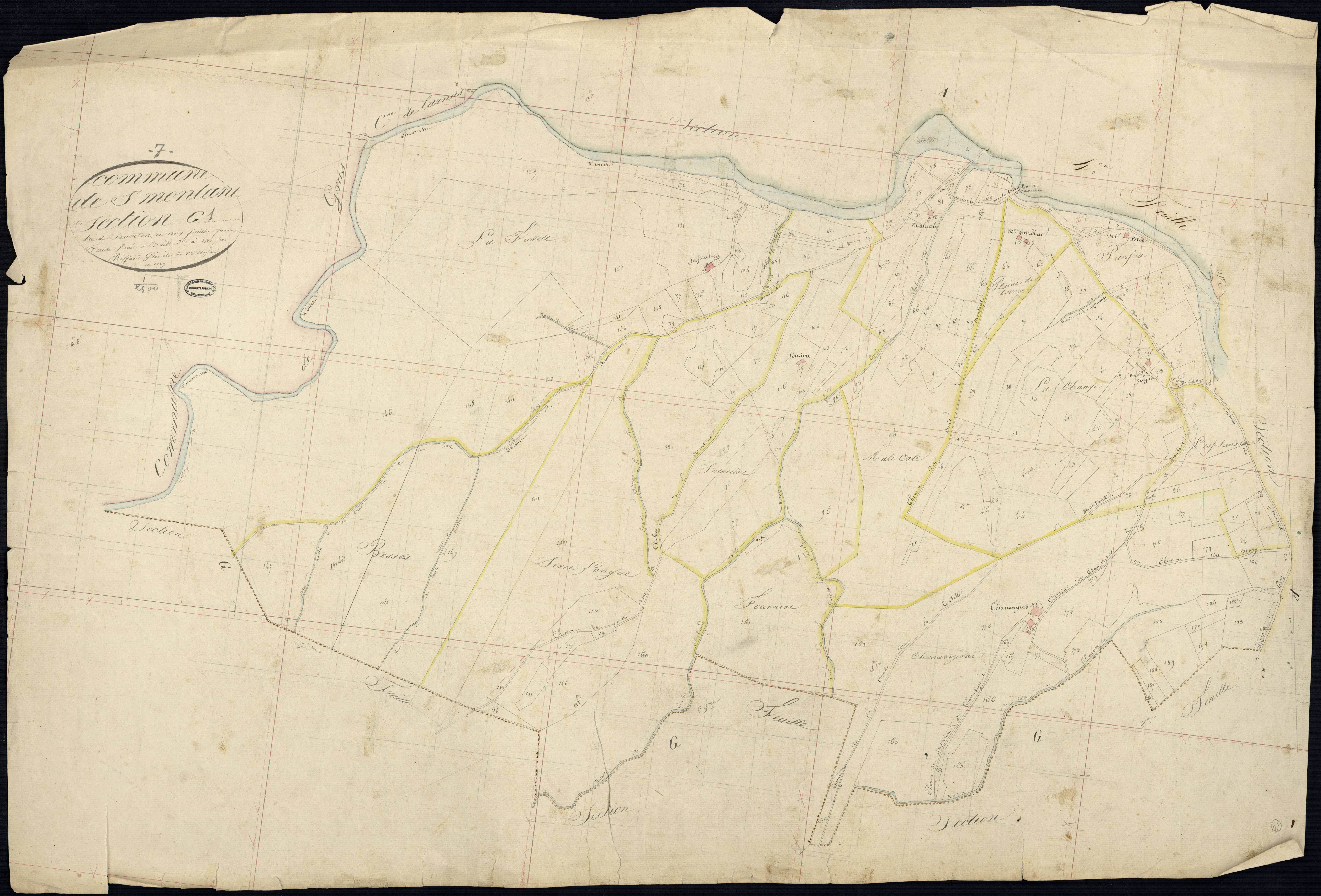 Saint-Montan - Section G - Feuillet 1