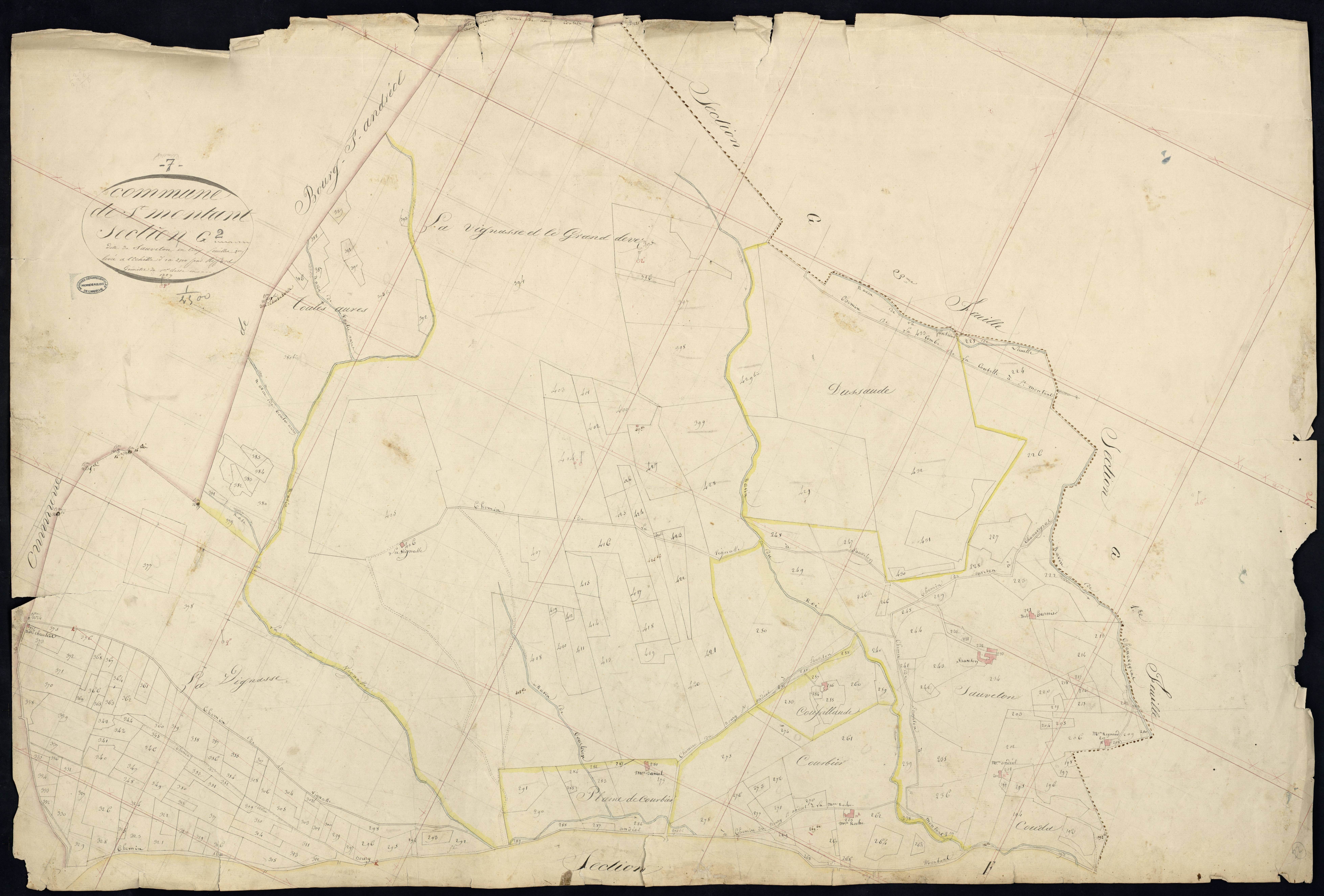 Saint-Montan - Section G - Feuillet 2